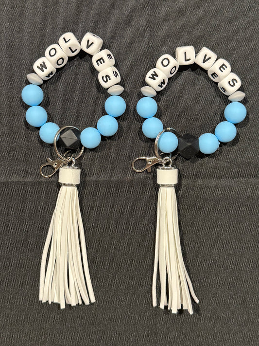 Wolves Bracelet Keychain